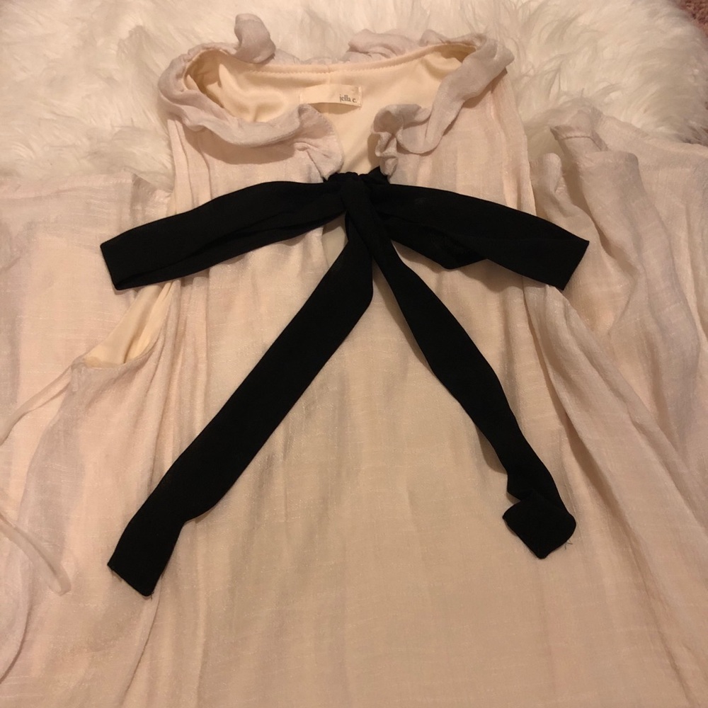 PREPPY TIE NECK DRESS